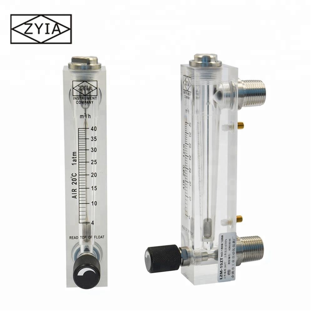 Acrylic Adjustable Flowmeter air Rotameter Gas Oxygen Rotameter