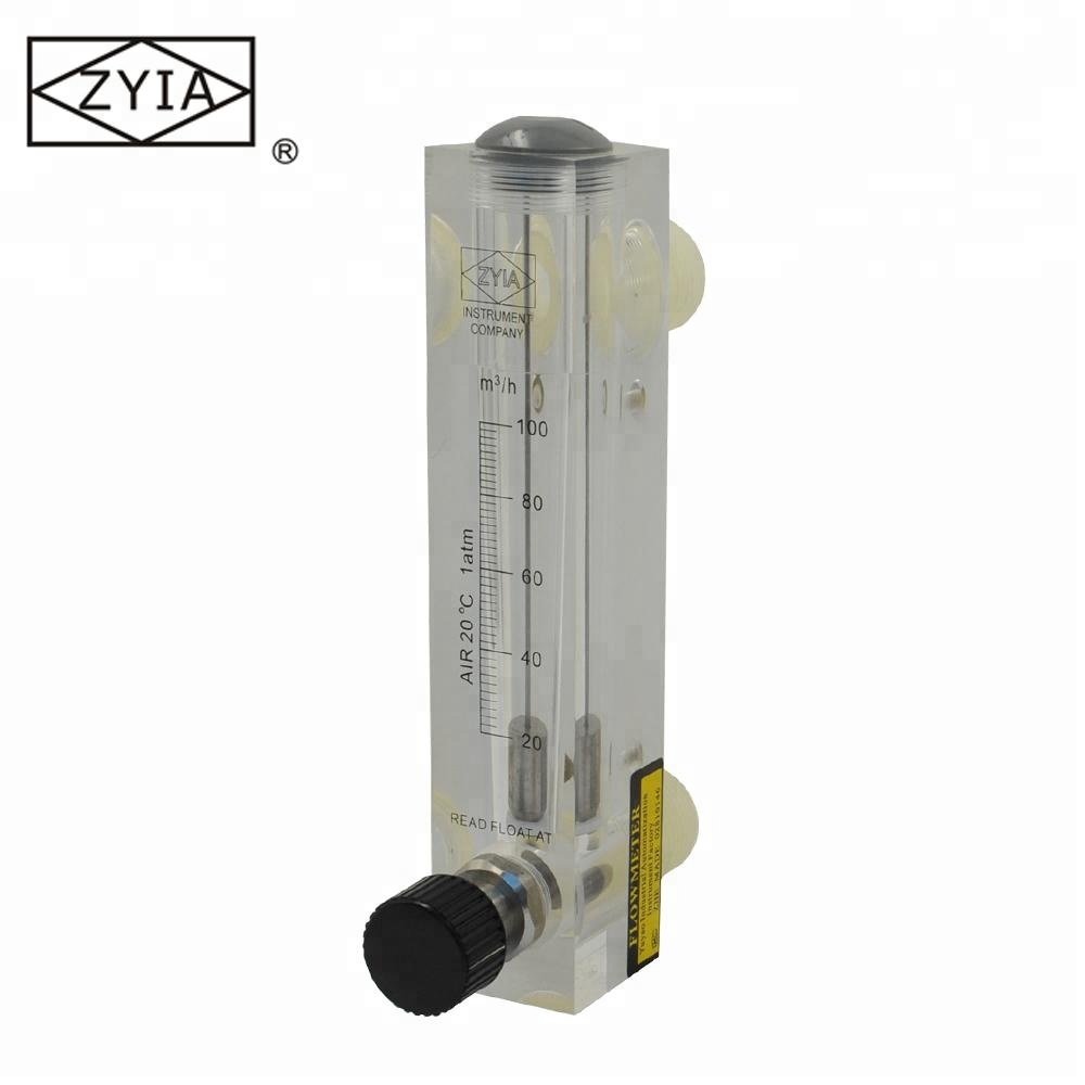 Acrylic Adjustable Flowmeter air Rotameter Gas Oxygen Rotameter