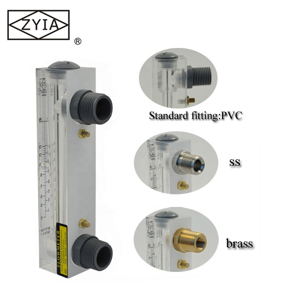 Acrylic Adjustable Flowmeter air Rotameter Gas Oxygen Rotameter