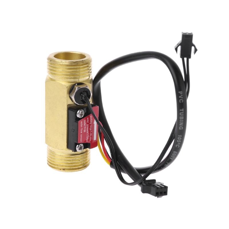 Plastic/Brass/Stainless Steel Hall/Pulse/Turbine Water/Air Flow Sensor Meter With 3 Wires