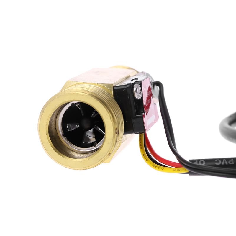 Plastic/Brass/Stainless Steel Hall/Pulse/Turbine Water/Air Flow Sensor Meter With 3 Wires