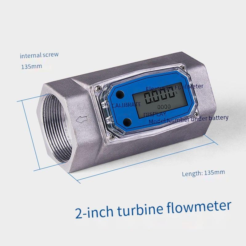 Customized Multiple Size High Precision Mini Turbine Flowmeter Electronic Digital Turbine Flow Meter for Oil or Water Flow Meter