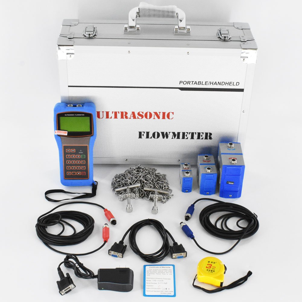 DN25 portable ultrasonic flowmeter handled ultrasonic flow meter battery powered portable water flow meter
