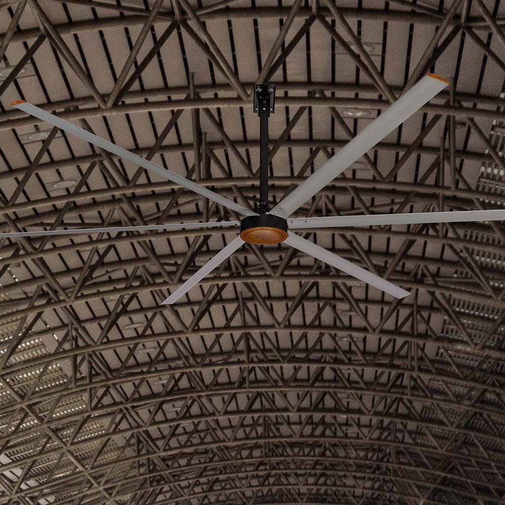 Industrial 4.9 Meter 16Ft HVLS Ceiling Fan Stainless Steel Blades Big Air Cooler Ventilating Fan Hvls