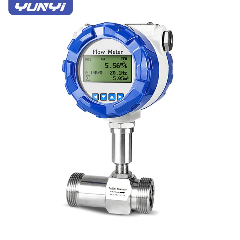Yunyi Intelligent Digital Flow Meter Electronic Type Price Fuel Stainless Steel Rs485 Turbine Flowmeter