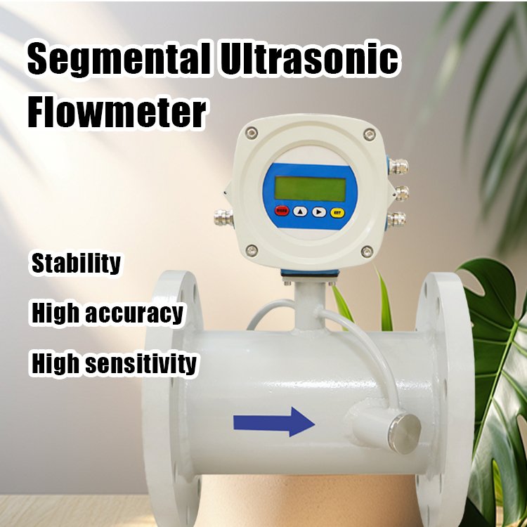 Inline Ultrasonic Flowmeter for Liquid Water 4-20 Ma Sensor Customizable OEM Gas and Air for Pipe Section