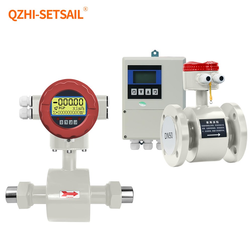 CE Liquid Flow Meter Water Sensor Electromagnetic Flowmeter Air Conditioner Hot Cold Water Heat Measurement of Circulating Water