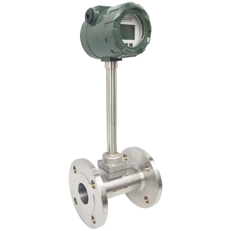 High Accuracy 4 Inch DN100 Pipeline Digital Boiler Gas Vortex Flowmeter 4-20mA High Temperature Saturated Steam Flow Meter
