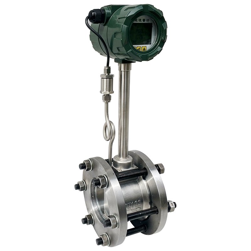 High Accuracy 4 Inch DN100 Pipeline Digital Boiler Gas Vortex Flowmeter 4-20mA High Temperature Saturated Steam Flow Meter