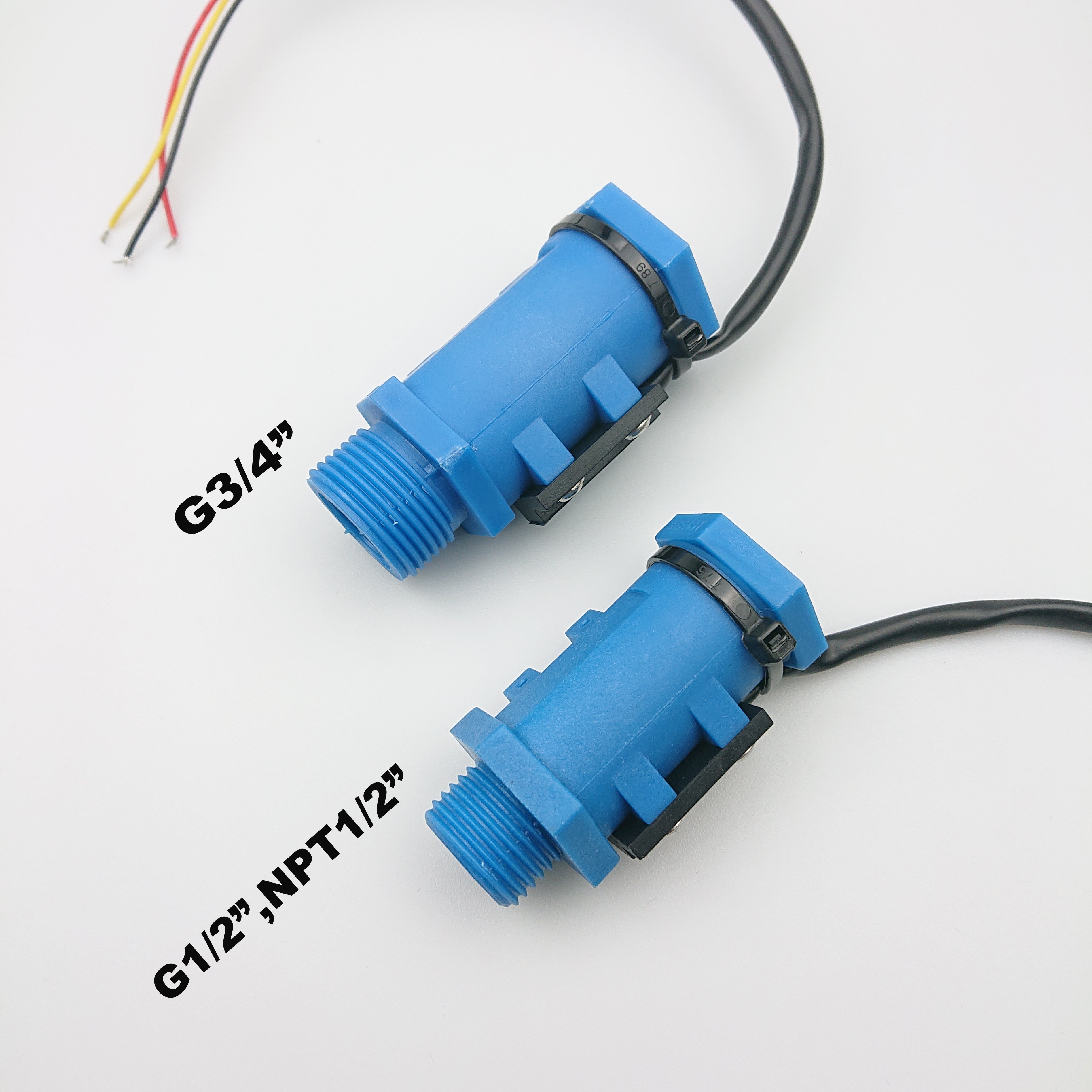 1/4" Low Water Plastic Flow Sensor Metering 0.3~5LPM With 3 Wires FHS-4P