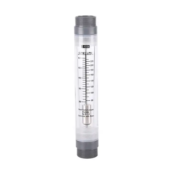 China Factory Variable Area Tube Rotameter Digital Acrylic Liquid Air Gas Panel Flow Meter for Clean Water