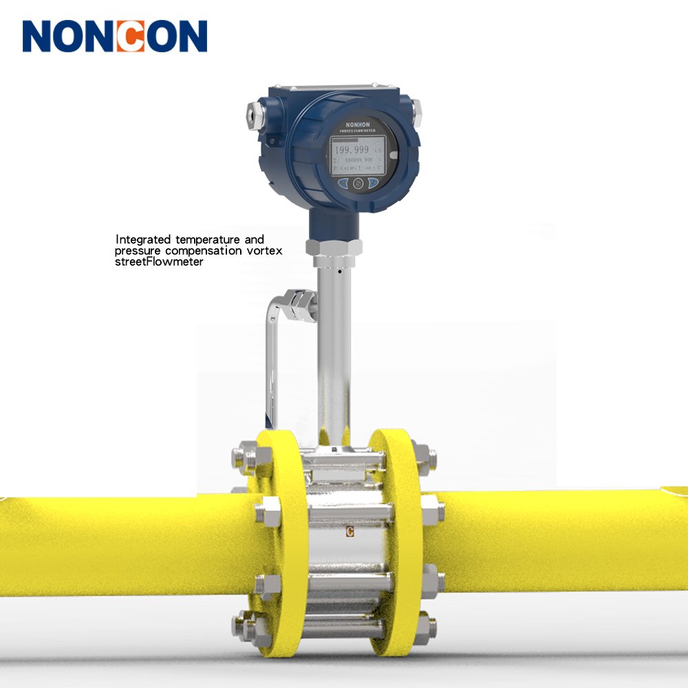 NONCON Factory China Supplier vortex Steam Flow Meter lpg Gas Liquid Flow Meter