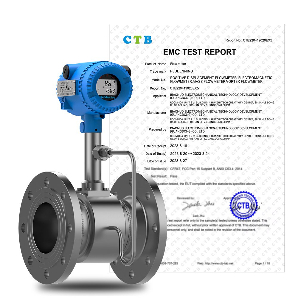 DN6-DN2000 High-Precision Krohne Air Gas Vortex Flow Meter For Milk,Wastewater Treatment, Natural Gas, Petroleum,Liquids