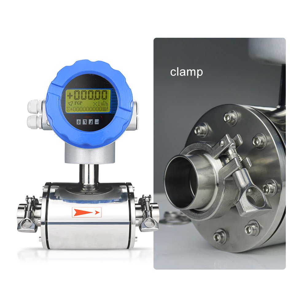 0.5% Accuracy Level Electromagnetic Flow Meter Digital Magnetic Flow Meter Chemical Medical Experiment Flowmeter