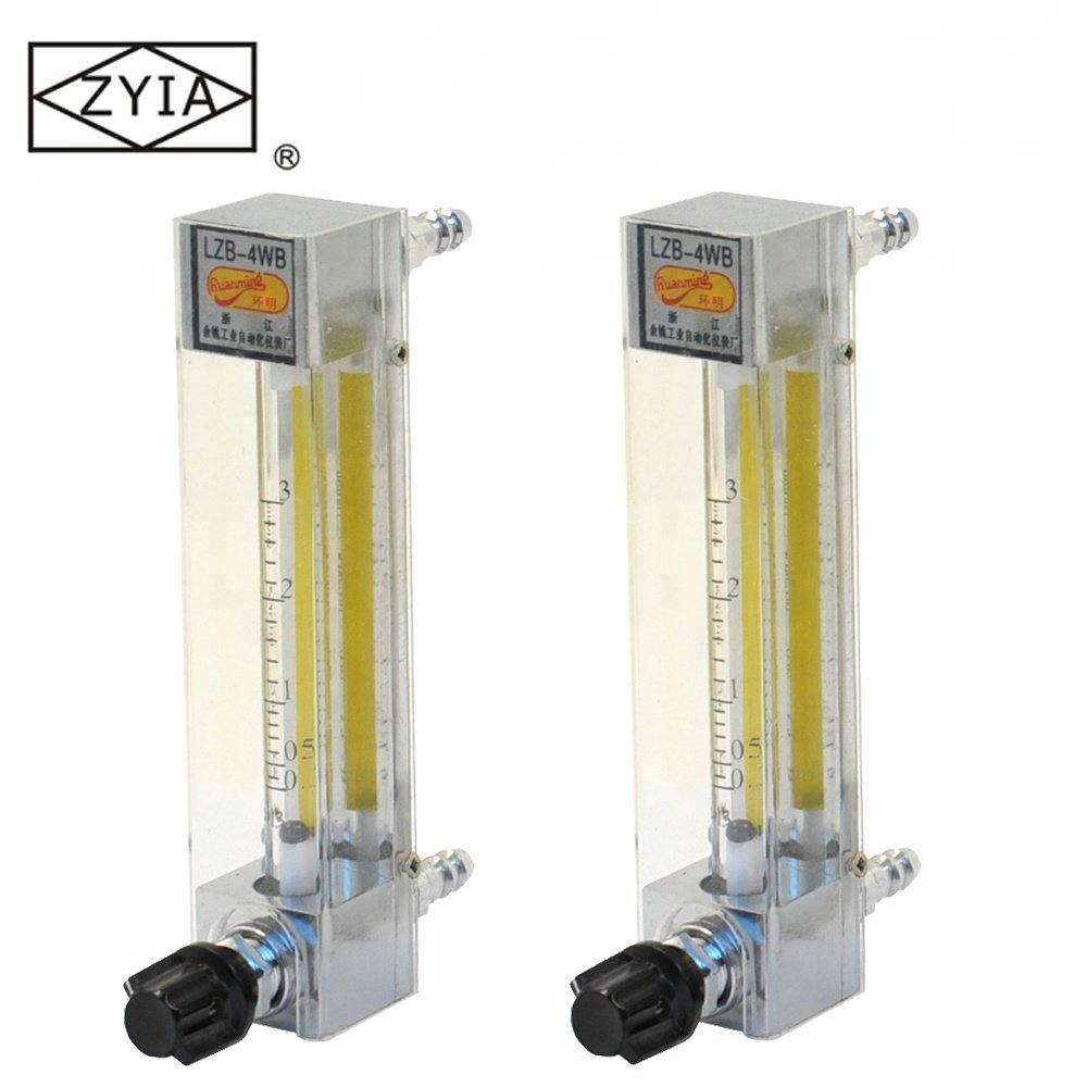LZB-4WB/6WB/10WB Low Price Zyia Glass Tube Portable Water Flow Meter(rotameter ) , air Flow Meter