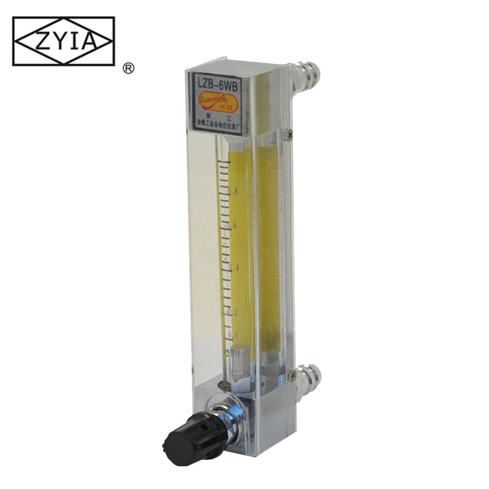 LZB-4WB/6WB/10WB Low Price Zyia Glass Tube Portable Water Flow Meter(rotameter ) , air Flow Meter
