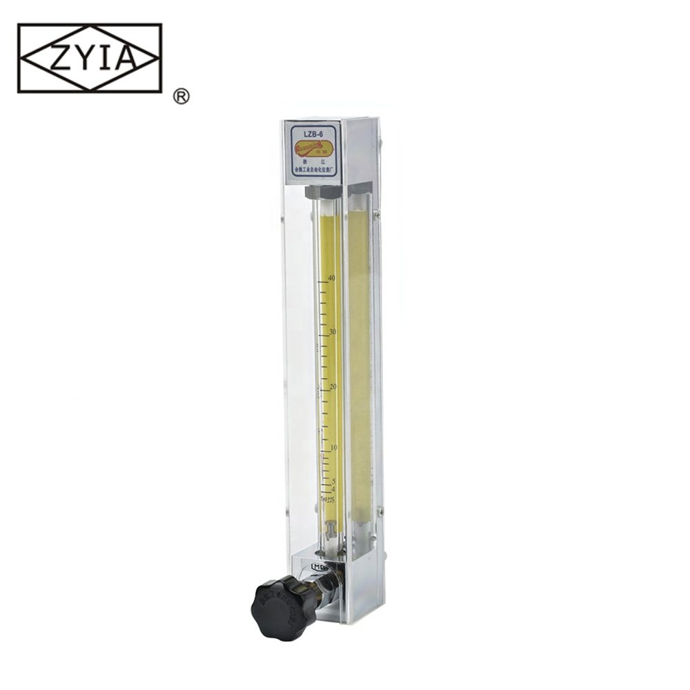 LZB-4WB/6WB/10WB Low Price Zyia Glass Tube Portable Water Flow Meter(rotameter ) , air Flow Meter