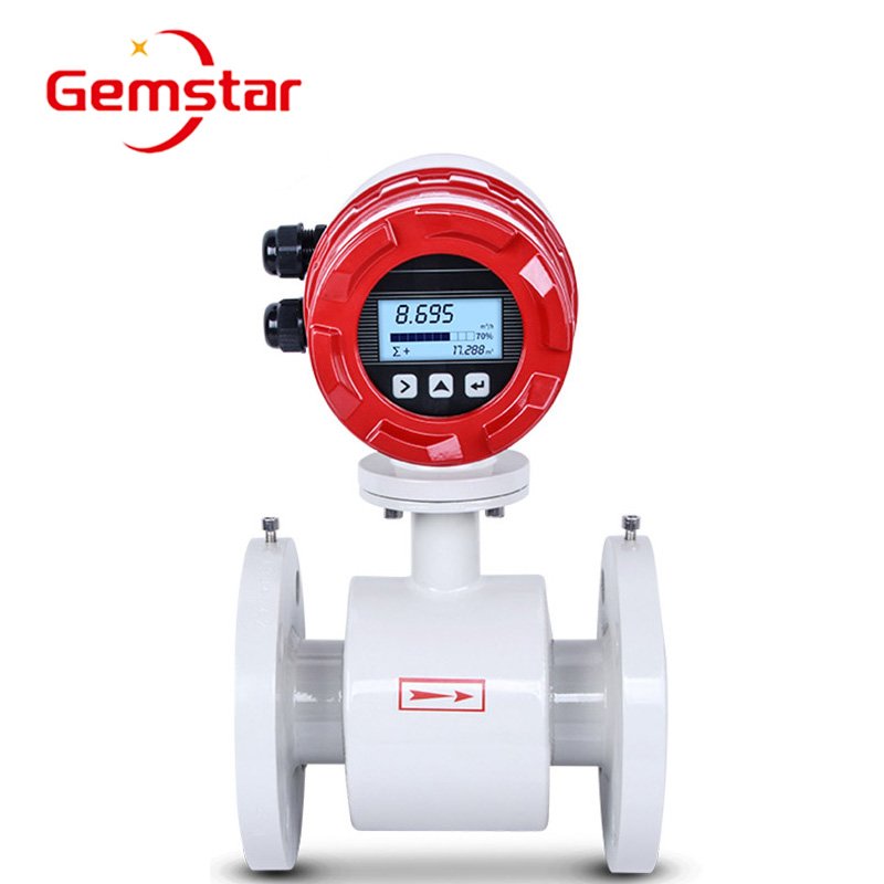 Customizable Stainless Steel Digital LCD Sewage Flowmeter IP68 Waterproof ATEX Certified Water Chemical Industries Oil Air