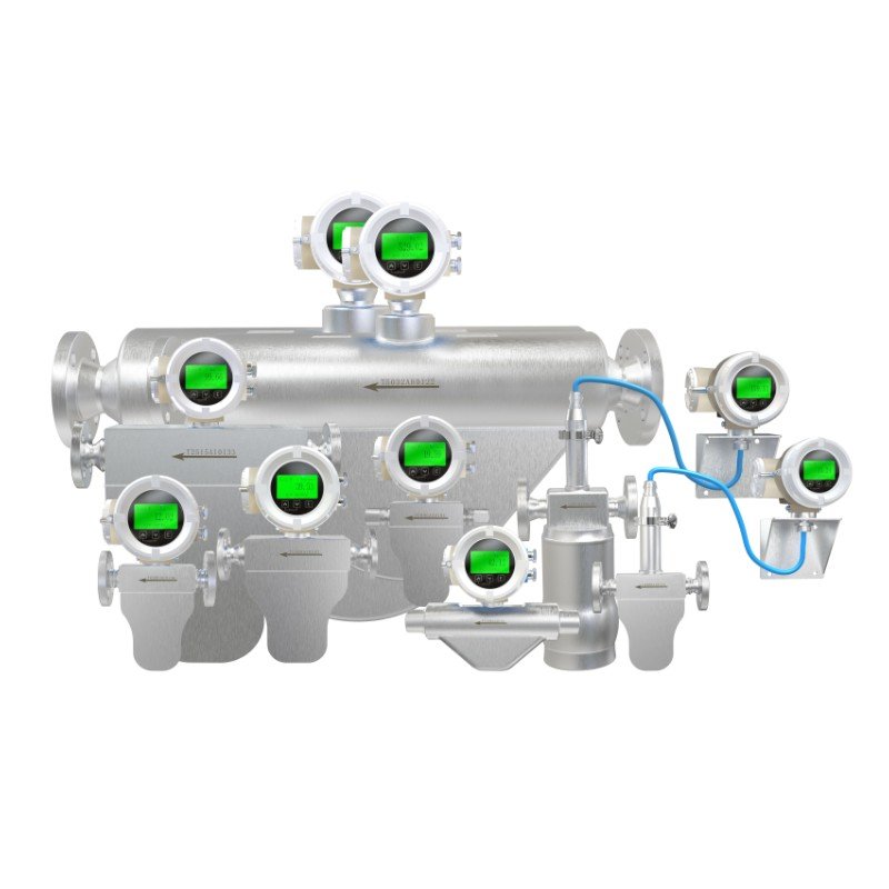Flowmeter SS316L Sensor Tube Clamp Hygienic Type Food Medical 0.15% Accuracy High Pressure Coriolis Mass Flowmeter Hart