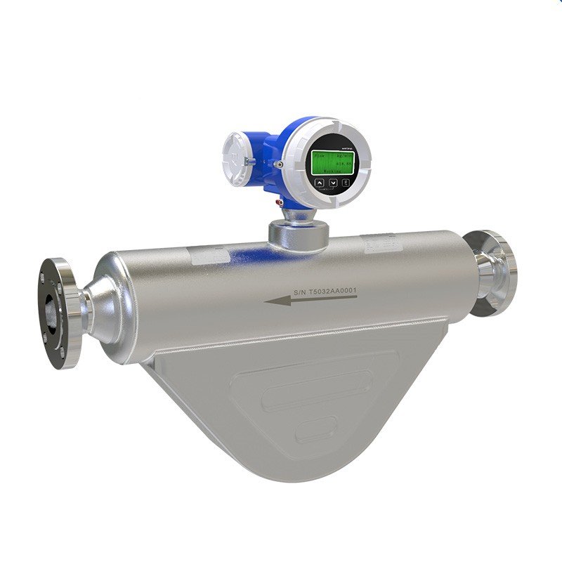 Flowmeter SS316L Sensor Tube Clamp Hygienic Type Food Medical 0.15% Accuracy High Pressure Coriolis Mass Flowmeter Hart