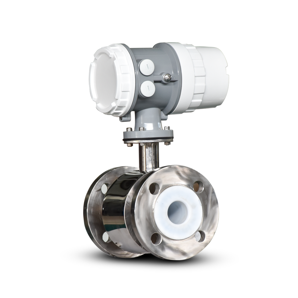 220v Digital LCD Display Wine Magnetic Flowmeter Running Distilled Water Electromagnetic Flow Meter for Fruit Juice