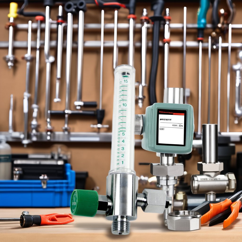 Meadese Slim-Line Ultrasonic Oxygen Flowmeter with Ohmeda Quick Adapter Customizable OEM Product