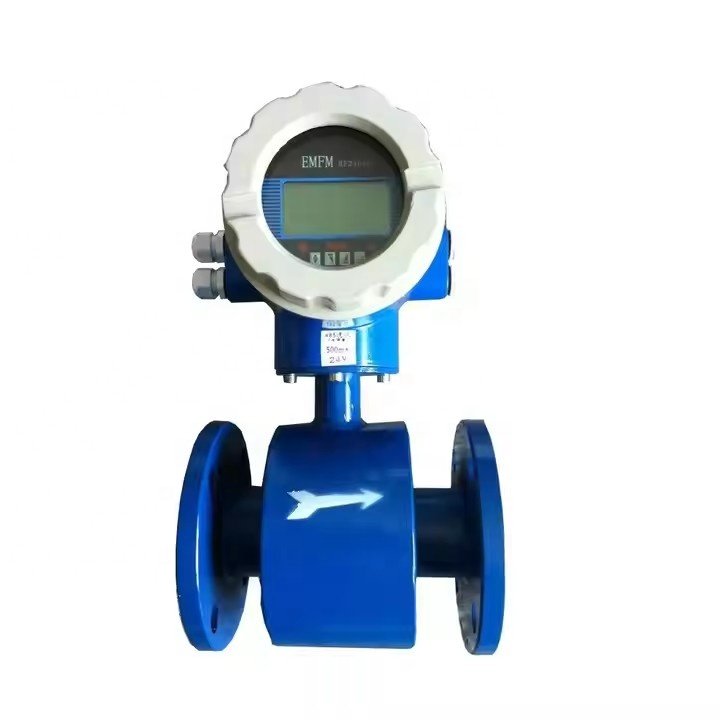High Precision Digital Hot Waste Water Electromagnetic Flow Meter Sewage Chemical Magnetic Flowmeter