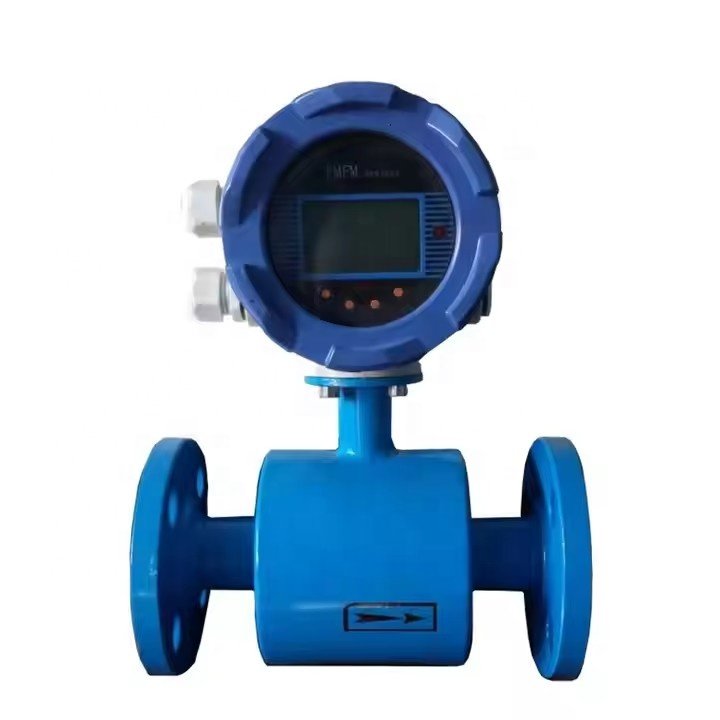 High Precision Digital Hot Waste Water Electromagnetic Flow Meter Sewage Chemical Magnetic Flowmeter
