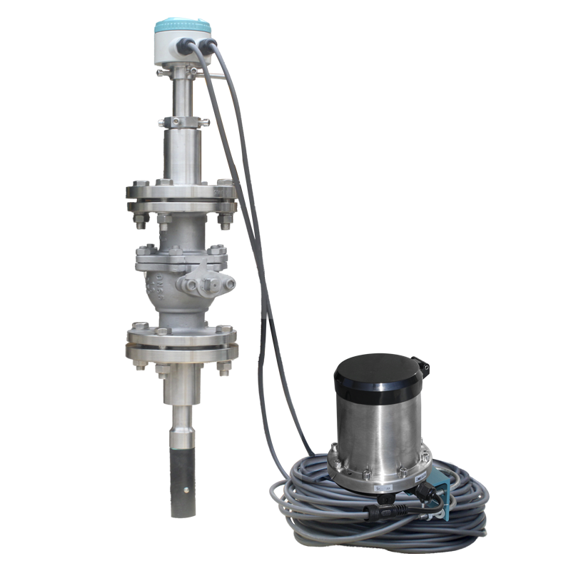 Insertion Electromagnetic Flow Meter Modbus Sewage Waste Water Mud Slurry Flowmeter with Battery