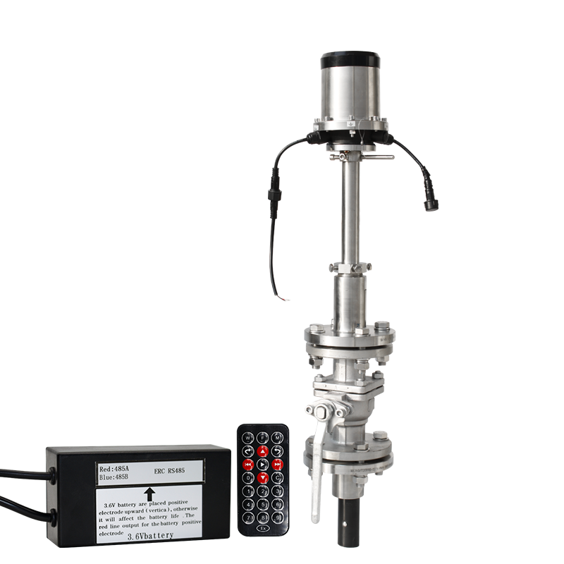 Insertion Electromagnetic Flow Meter Modbus Sewage Waste Water Mud Slurry Flowmeter with Battery