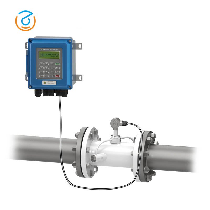 TUF-2000B Precision Liquid Measurement Water And Oil Digital Wall Mounted Ultrasonic Flowmeter