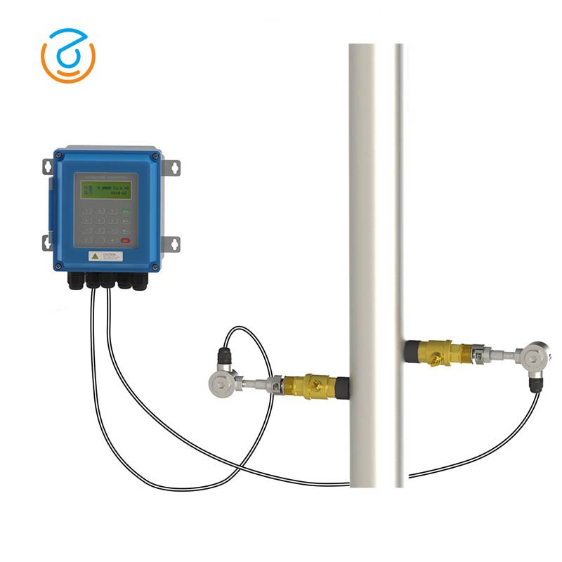 TUF-2000B Precision Liquid Measurement Water And Oil Digital Wall Mounted Ultrasonic Flowmeter