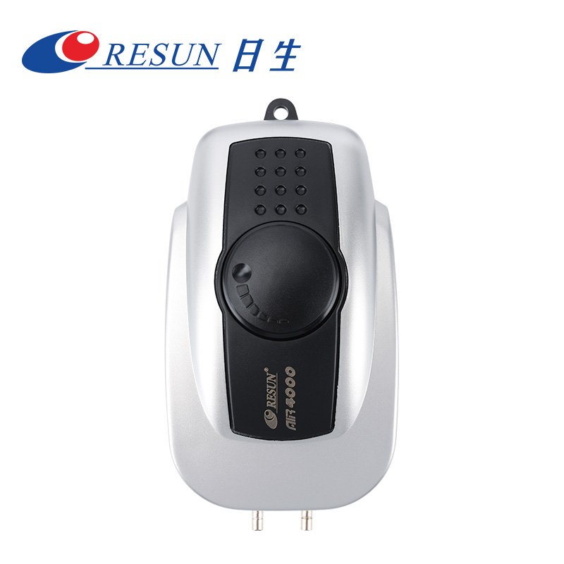 RESUN AIR-4000 Ultra Silent High Energy Saving Oxygen Air Pump for Fish Tank Adjustable Flow Rate