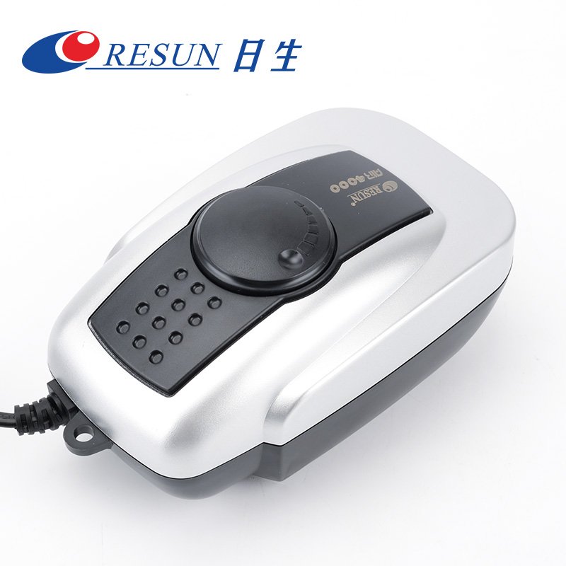 RESUN AIR-4000 Ultra Silent High Energy Saving Oxygen Air Pump for Fish Tank Adjustable Flow Rate