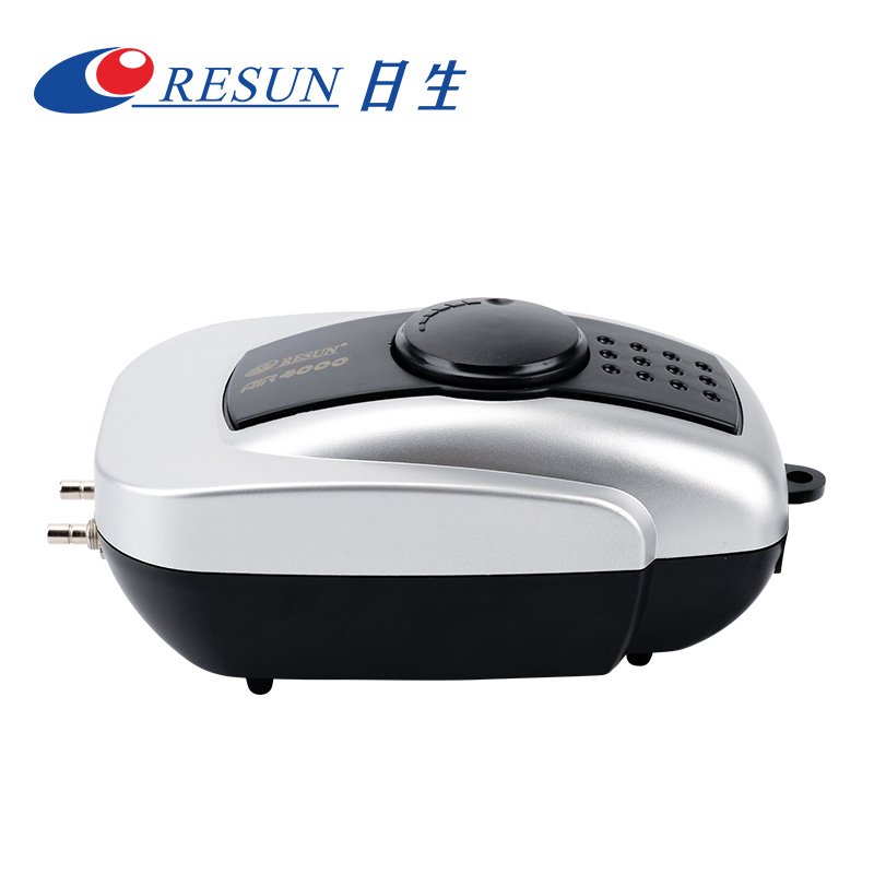 RESUN AIR-4000 Ultra Silent High Energy Saving Oxygen Air Pump for Fish Tank Adjustable Flow Rate