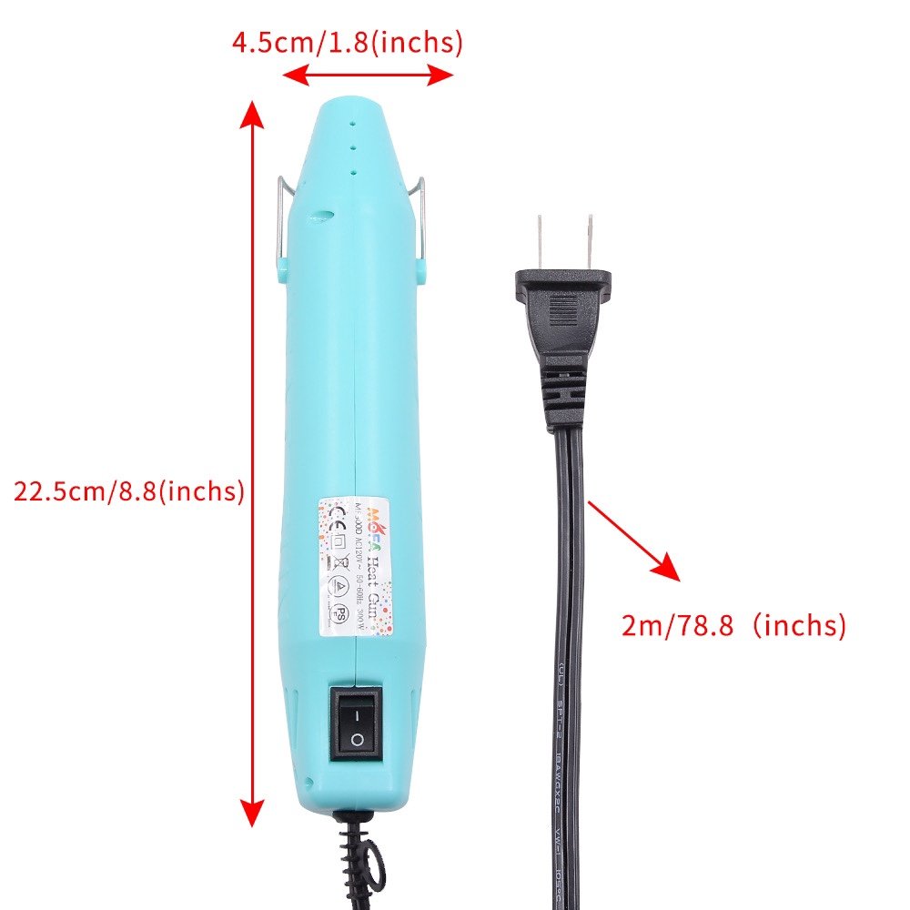 300W MF300D Hot Air Gun Fast Heating Variable Temperature Adjustable Two Air Flow Speed Heat Gun with CE