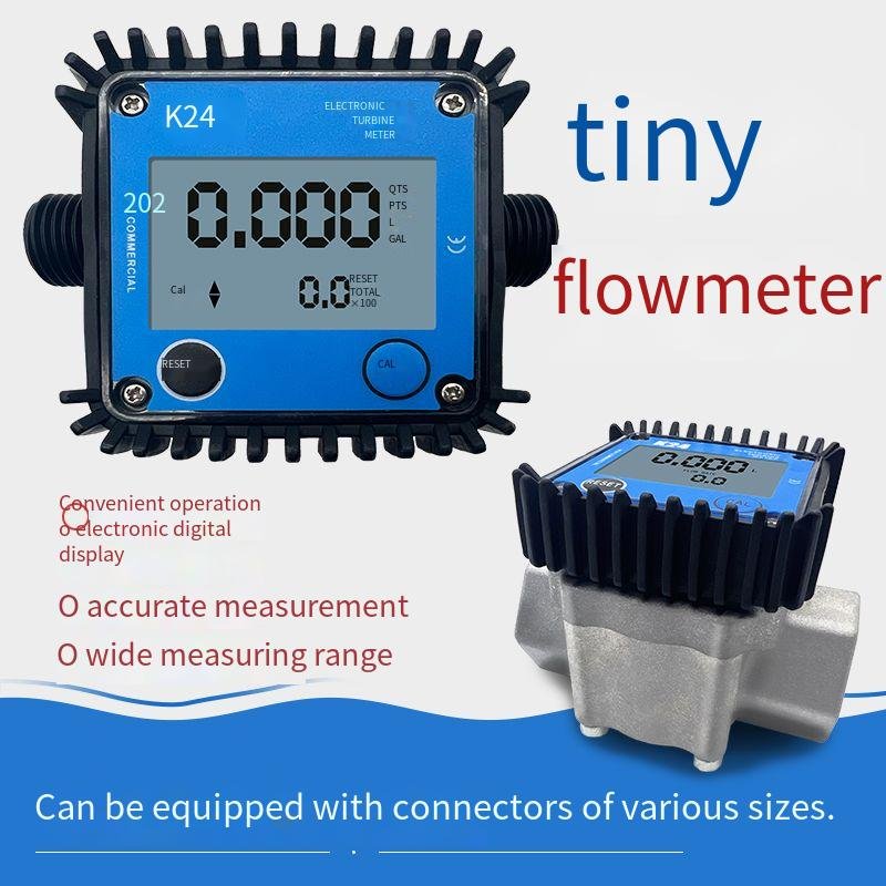 High Precision Four-point Intubation 1-15l/min Mini Water Flow Meter K24 Micro Flow Meter