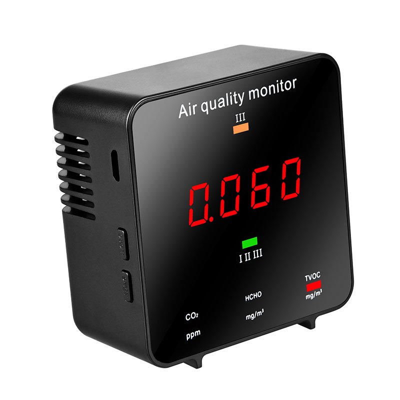Indoor CO2 Meter, CO2 Temperature Humidity IAQ Monitor, Workshop Classroom Office air Quality CO2 Monitor