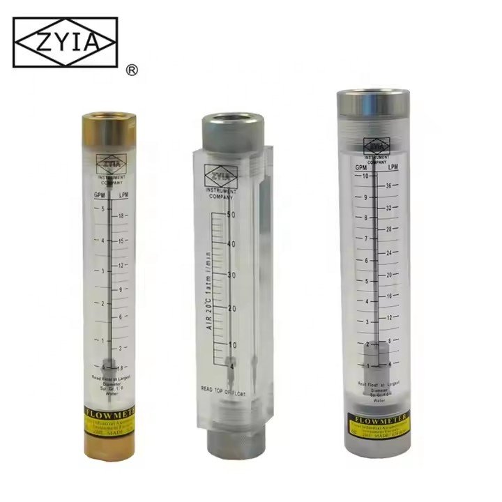 PVC Pipeline Plastic Type Acrylic Gas Flowmeter Pure Water Liquid Flowmeter,rotameter for Water