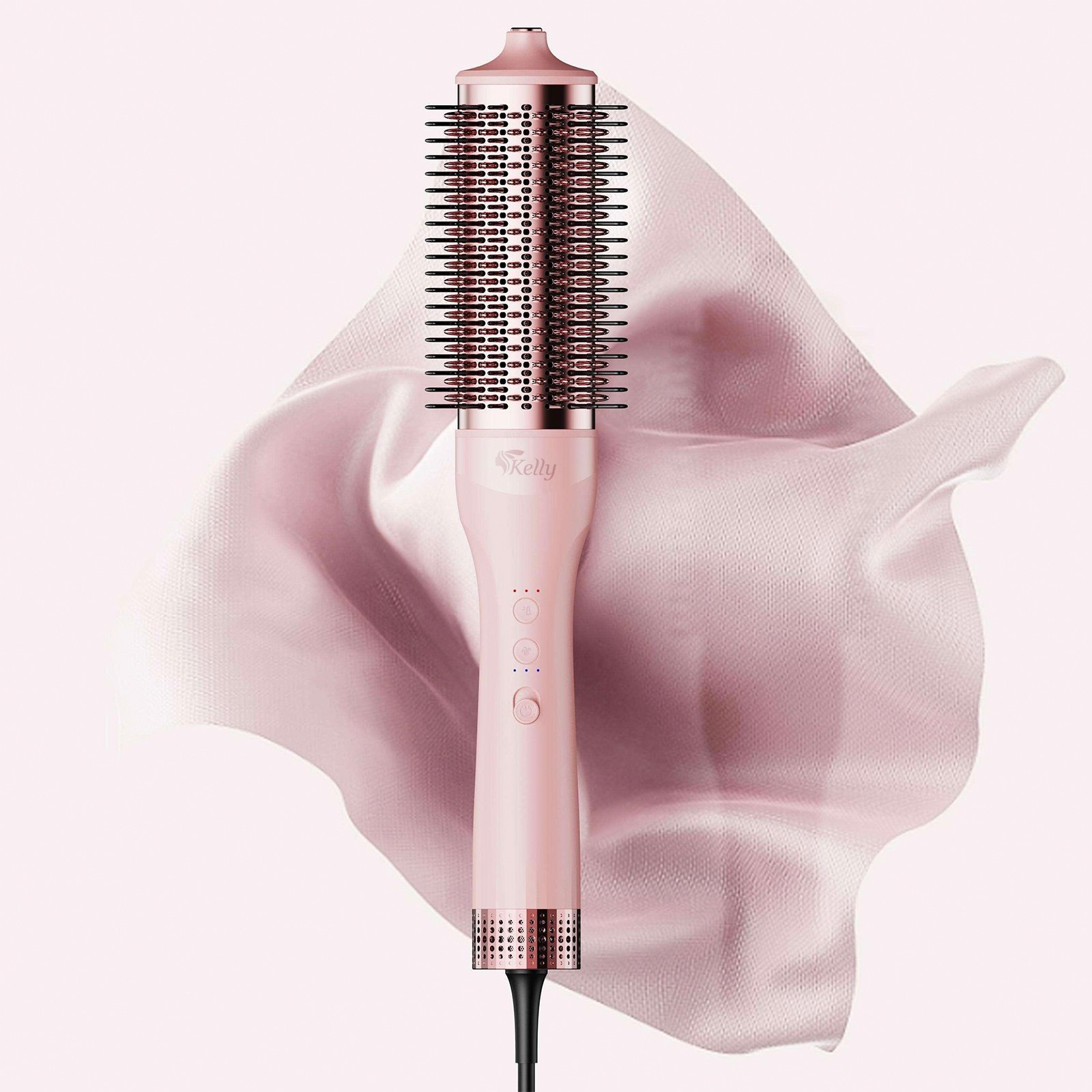 Blowout Brush with Ceramic Bristles, Hot air Flow Blow Dryer Brush, Blow Dry Hair Dryer Wet to Dry, BLDC Blowdry Brush