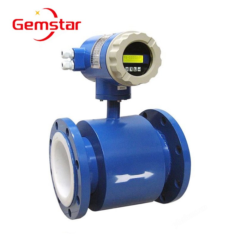Stainless Steel Food Grade Digital Electromagnetic Flowmeter LCD Display Thread Connection Water Gas Oil Air Medium OEM