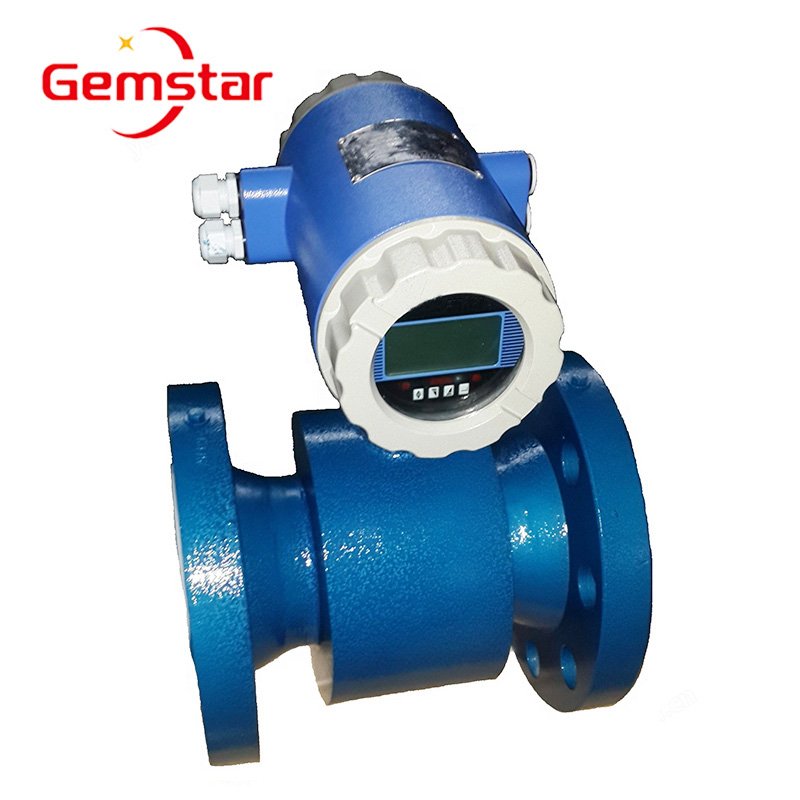 Stainless Steel Food Grade Digital Electromagnetic Flowmeter LCD Display Thread Connection Water Gas Oil Air Medium OEM