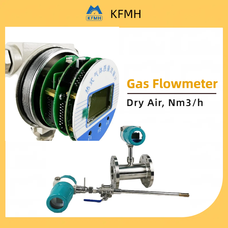 Air Flow Sensor Flow Meter Calibration Process Connection Thermal Gas Mass Flowmeter