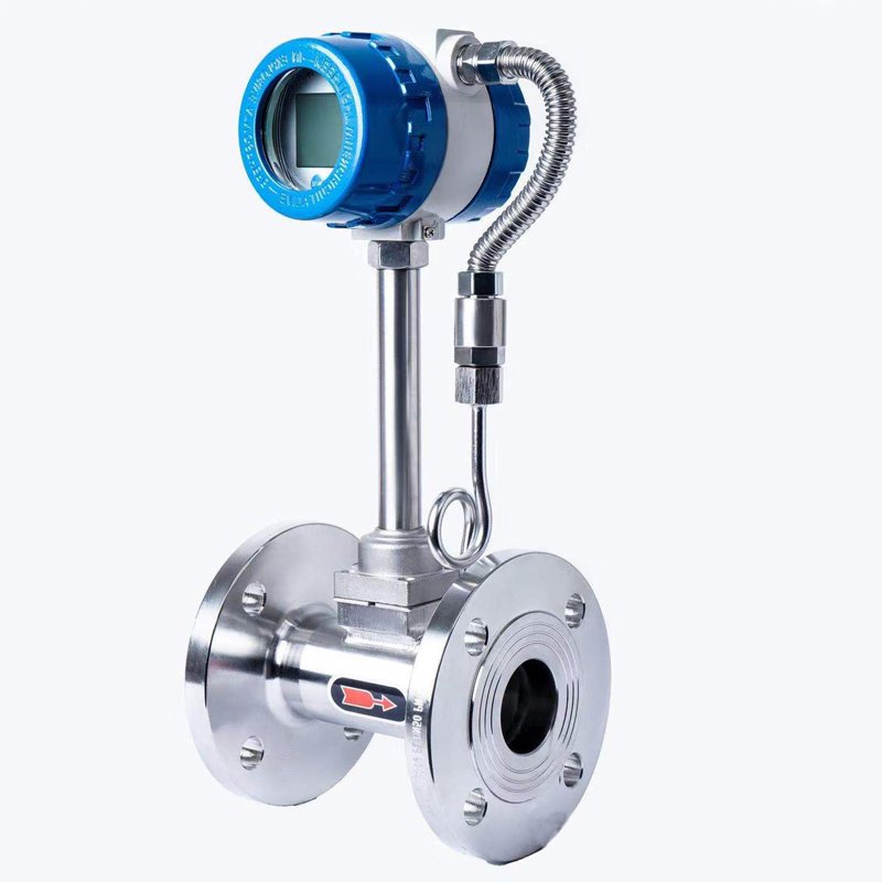 Steam Vortex Flow Meter Compressed Air Liquid Explosion proof Pipeline High Precision High Temperature Steam Flow Meter