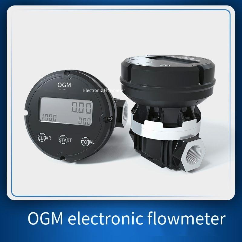 Factory Wholesale High Precision Diesel Fuel Digital Electric Ogm Diesel Fuel Flow Sensor Oval Gear Flow Meter