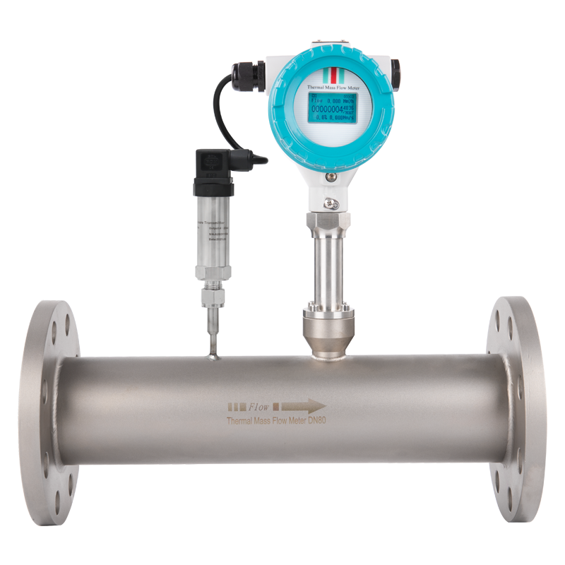 Natural Gas Compressed Air Flowmeter Available 4-20mA Pulse Thermal Gas Mass Flow Meter