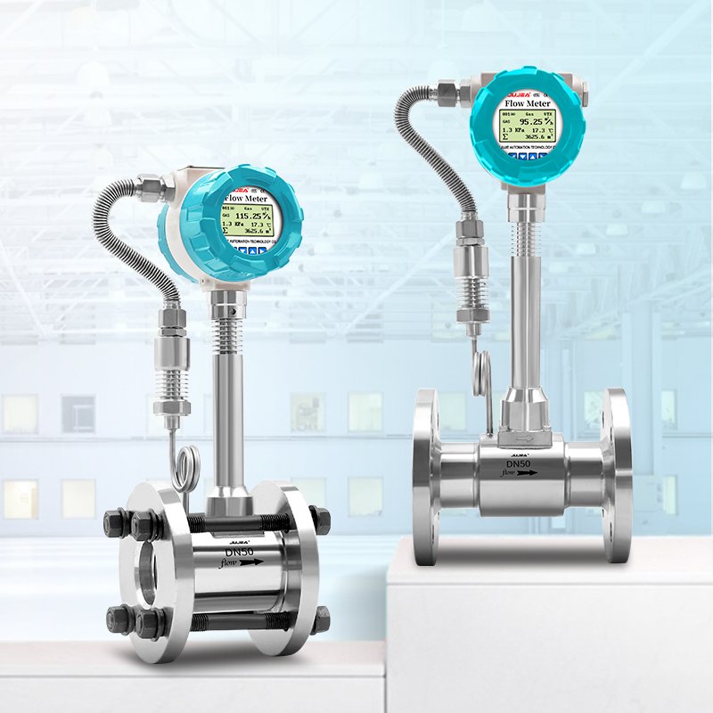 350℃ LCD Display Vortex Type Flow Meter 4-20ma Hart 2 Wire Gas Vortex Flow Meter Oil Flow Meter Vortex