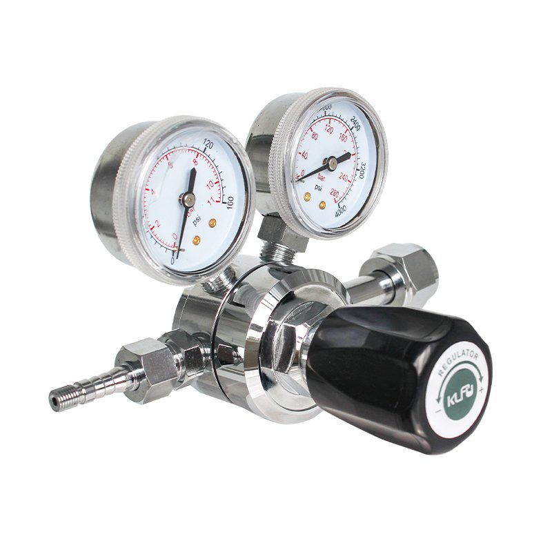 High Purity Nitrogen Argon Gas Pressure Regulator for Welding Labs Flow Meters and Regulators