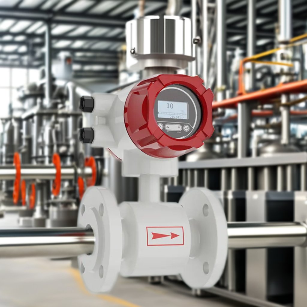 Industrial PVC Well Water Flow Meter Customizable Liquid Electromagnetic Flowmeter with Paddle Wheel