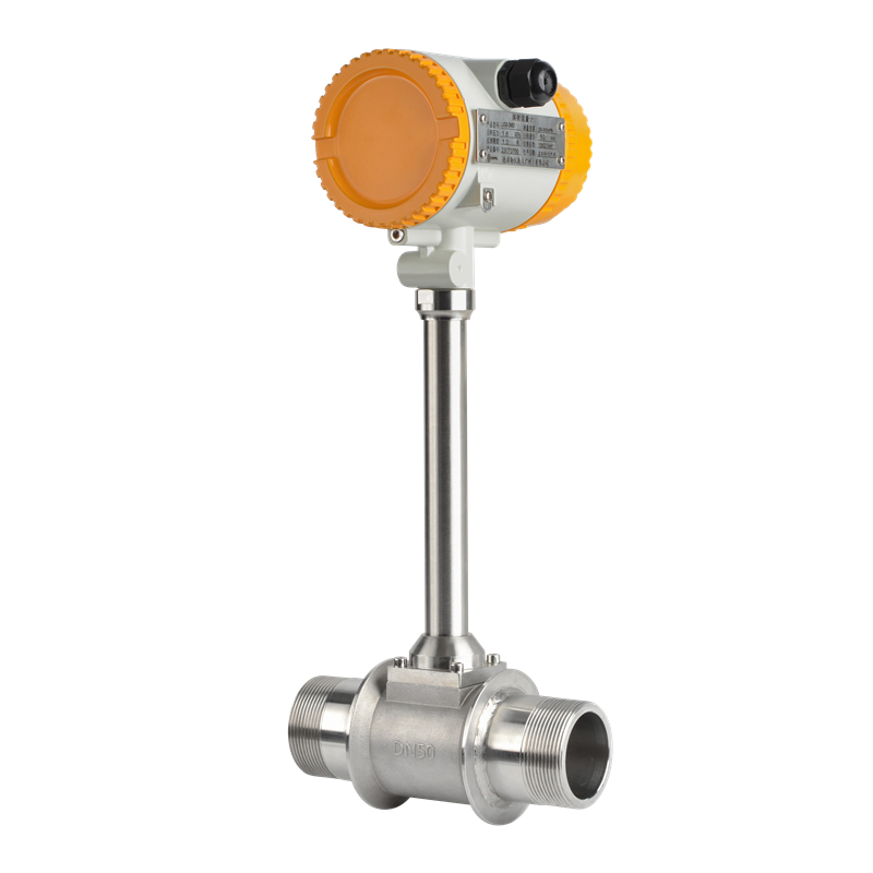 Pipe Type Intelligent Steam Gas Liquid Flowmeter 4-20mA Hart Digital Lugb Vortex Flow Meter